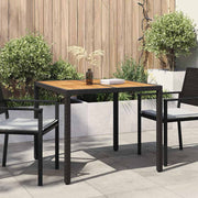 Stol za vrt Crna 90 x 90 x 75 cm poliratan