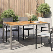 Stol za vrt Siva 150 x 90 x 75 cm poliratan