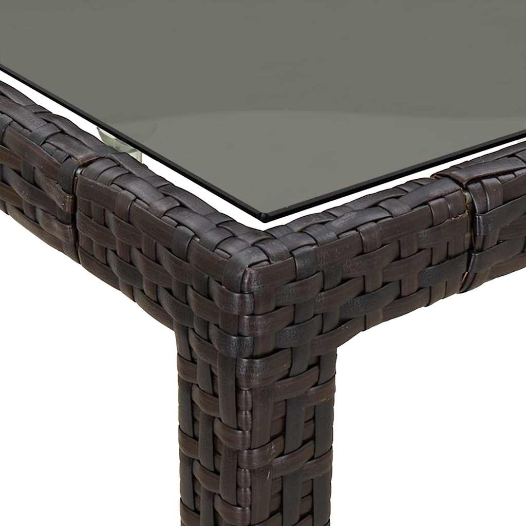 Stol za vrt Smeđa 190 x 90 x 75 cm poliratan