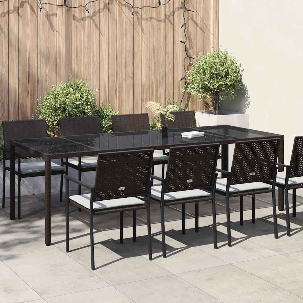 Stol za vrt Smeđa 250 x 100 x 75 cm poliratan