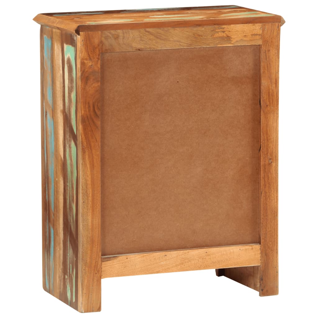 Komoda s 2 vratima 55 x 30 x 70 cm od masivnog obnovljenog drva