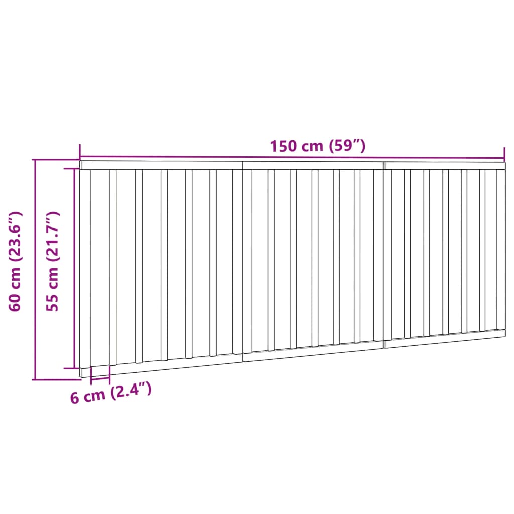 Vrata za pse s 3 panela sklopiva crna 150 cm od drva topole
