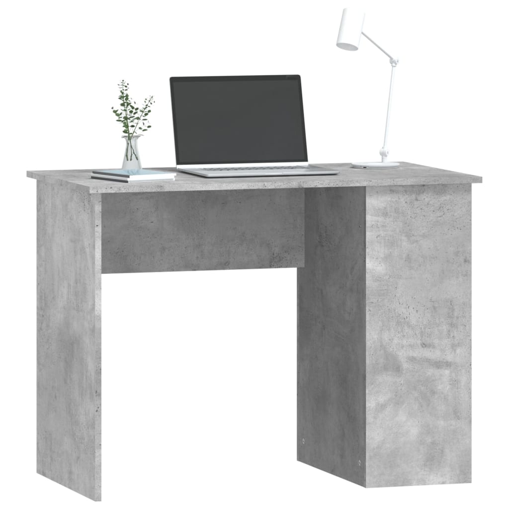 Radni stol boja betona 100 x 55 x 75 cm od konstruiranog drva
