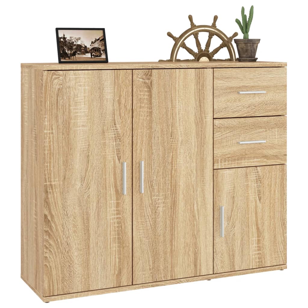 Komoda Sonoma hrast 91x29,5x75 cm Konstruirano drvo