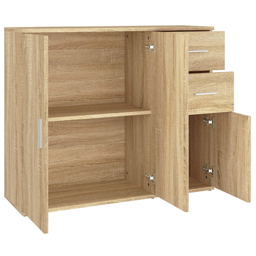 Komoda Sonoma hrast 91x29,5x75 cm Konstruirano drvo