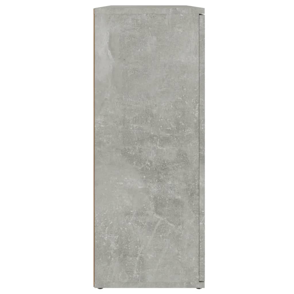 Komoda siva boja betona 91x29,5x75 cm od konstruiranog drva