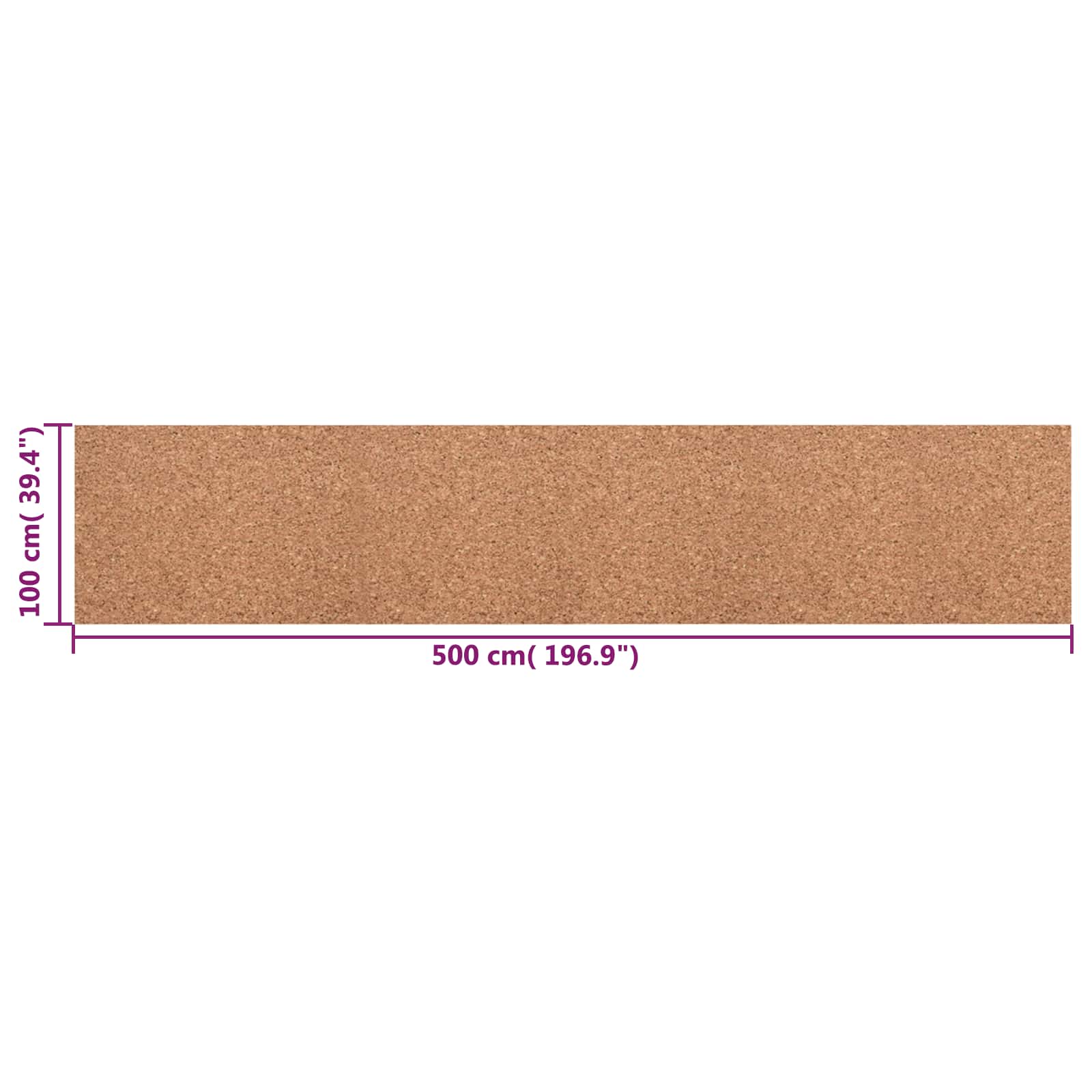 Role pluta Smeđa 100 x 500 x 0,8 cm Pluta