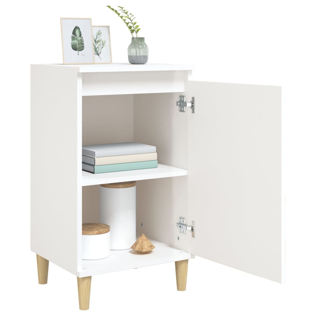 Noćni ormarići sjajni bijeli 2 kom 40x35x70cm konstruirano drvo