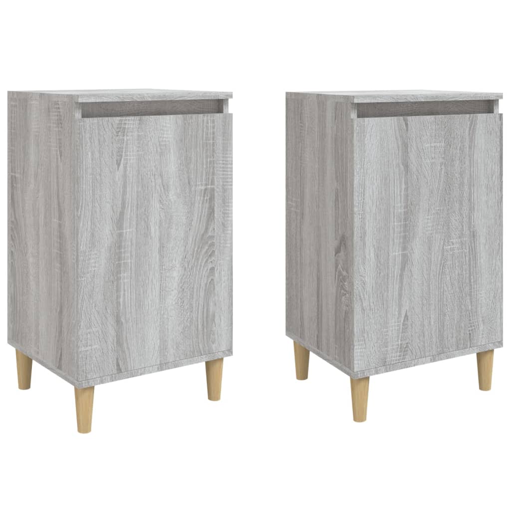 Noćni ormarići 2 kom boja hrasta 40x35x70 cm konstruirano drvo