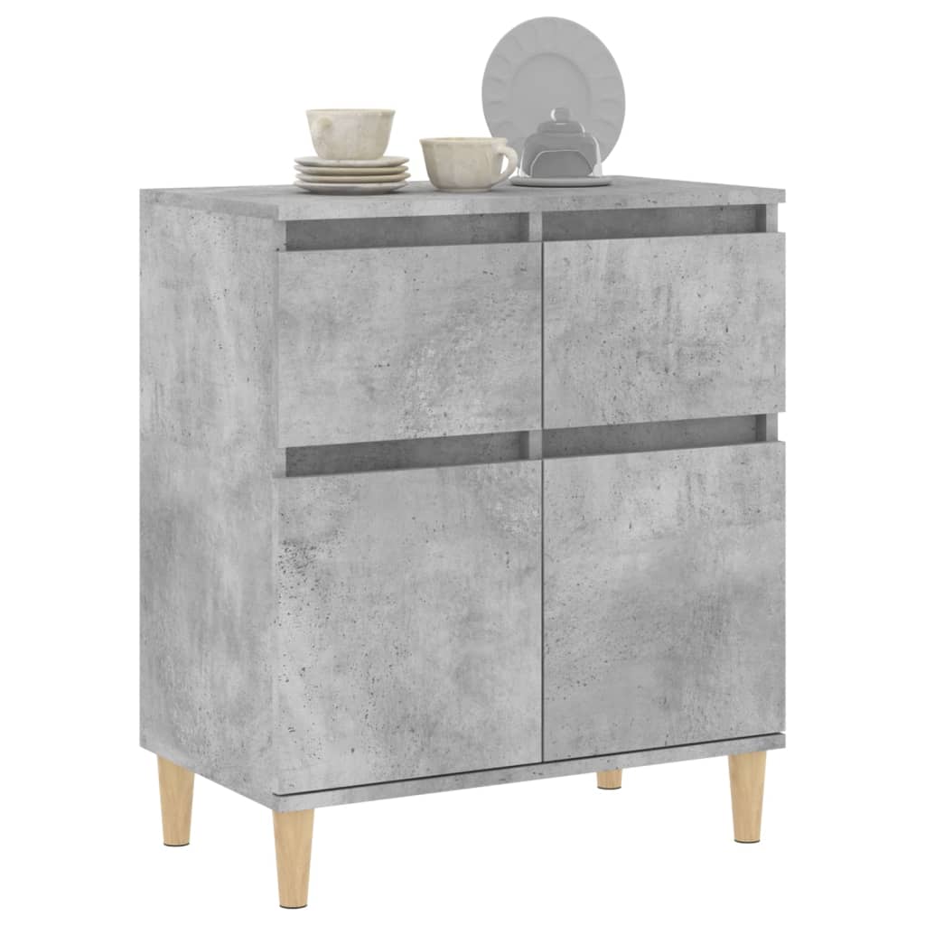 Komoda siva boja betona 60x35x70 cm od konstruiranog drva