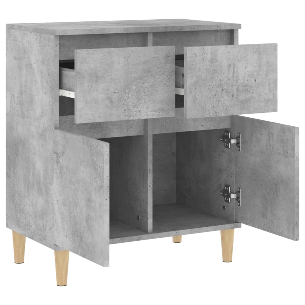 Komoda siva boja betona 60x35x70 cm od konstruiranog drva