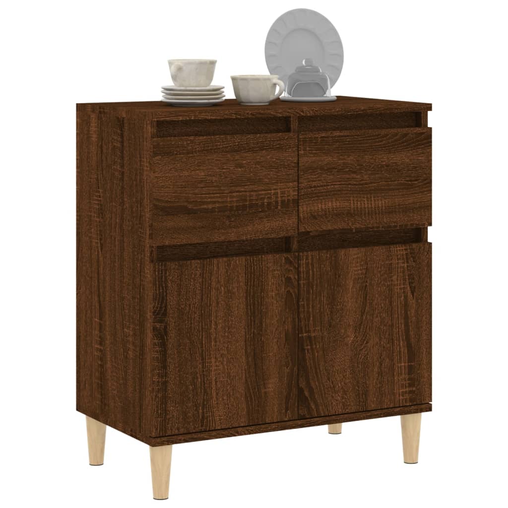 Komoda boja smeđeg hrasta 60 x 35 x 70 cm konstruirano drvo