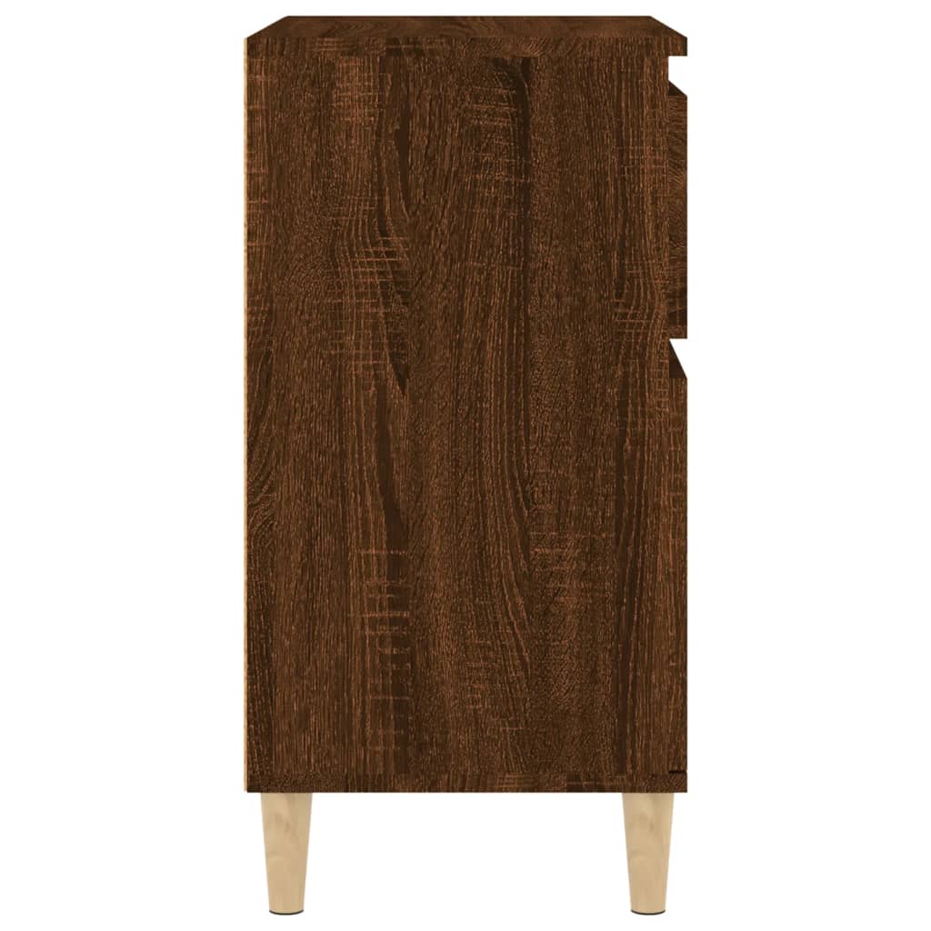 Komoda boja smeđeg hrasta 60 x 35 x 70 cm konstruirano drvo