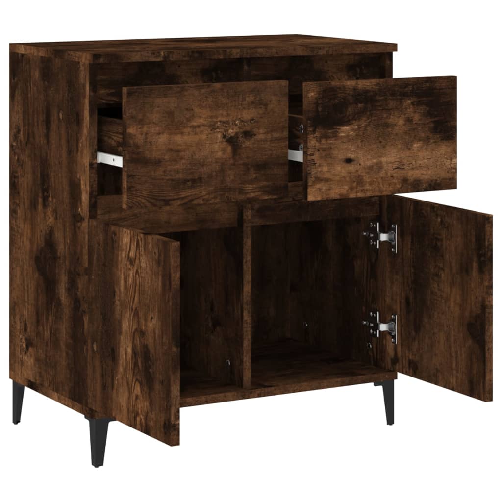 Komoda boja dimljenog hrasta 60 x 35 x 70 cm konstruirano drvo