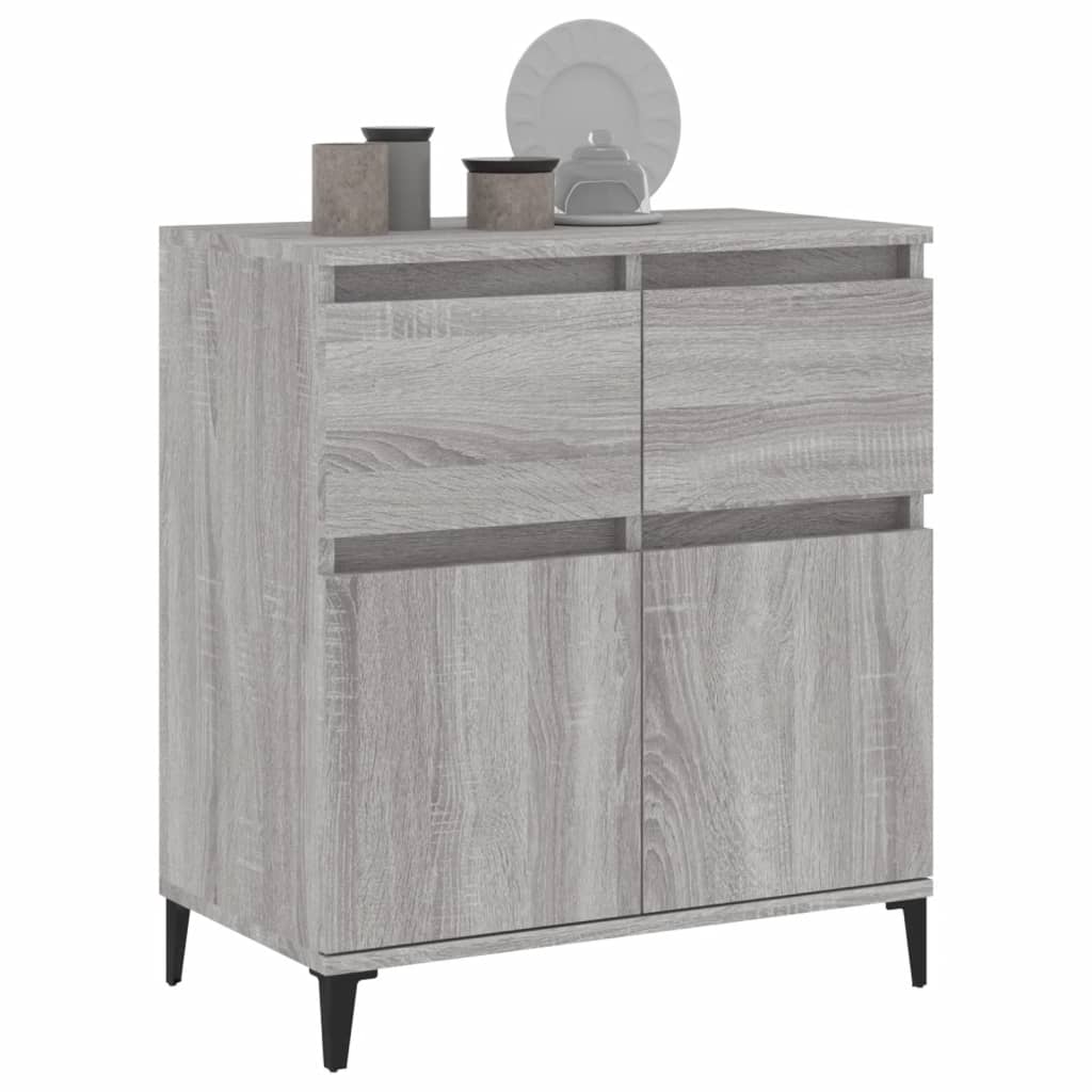Komoda sivog hrasta sonome 60x35x70 cm od konstruiranog drva