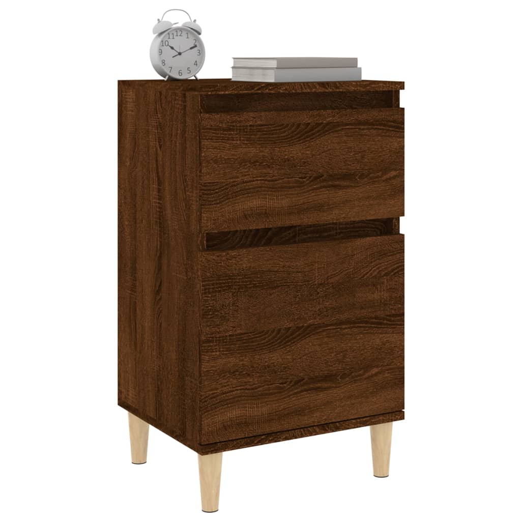 Noćni ormarići 2 kom smeđi hrast 40x35x70 cm