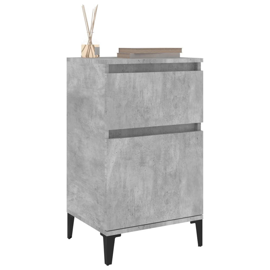 Noćni ormarić siva boja betona 40 x 35 x 70 cm