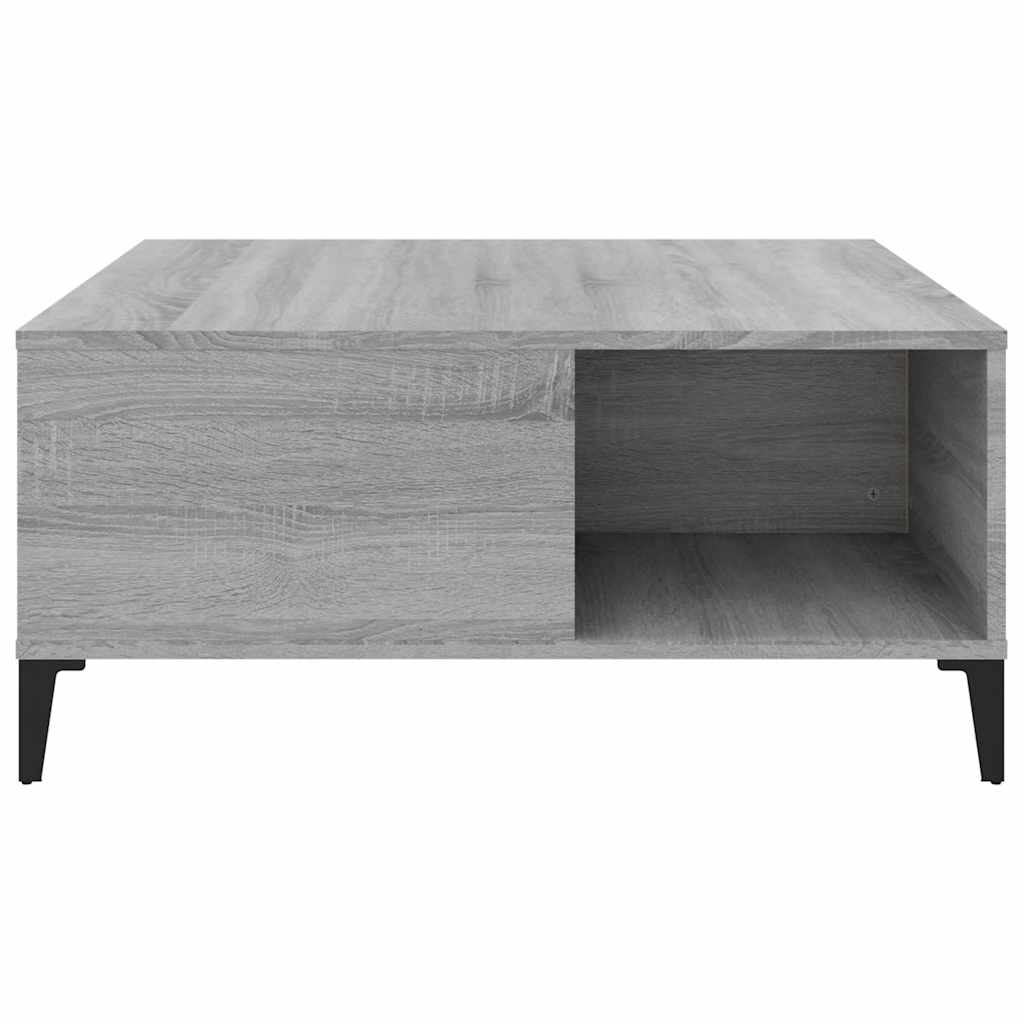 Stolić za kavu boja sivog hrasta 80x80x36,5cm konstruirano drvo