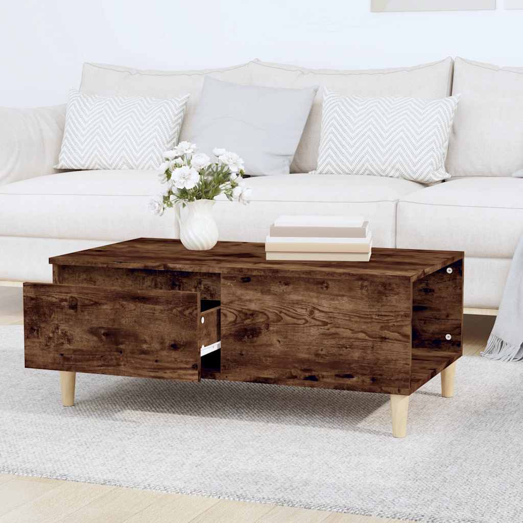 Stolić za kavu boja hrasta 90x50x36,5 cm konstruirano drvo