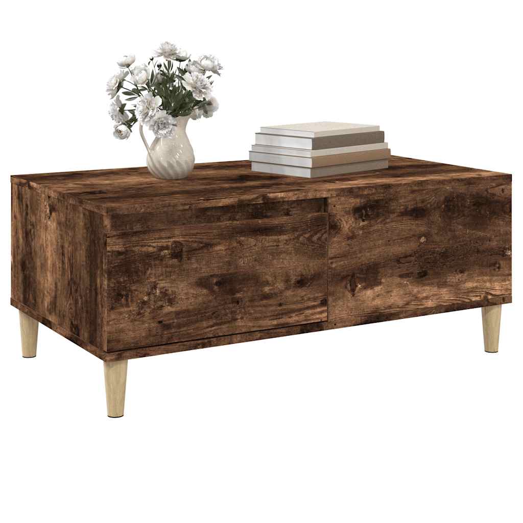 Stolić za kavu boja hrasta 90x50x36,5 cm konstruirano drvo