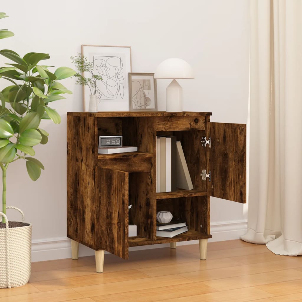 Komoda boja dimljenog hrasta 60 x 35 x 70 cm konstruirano drvo