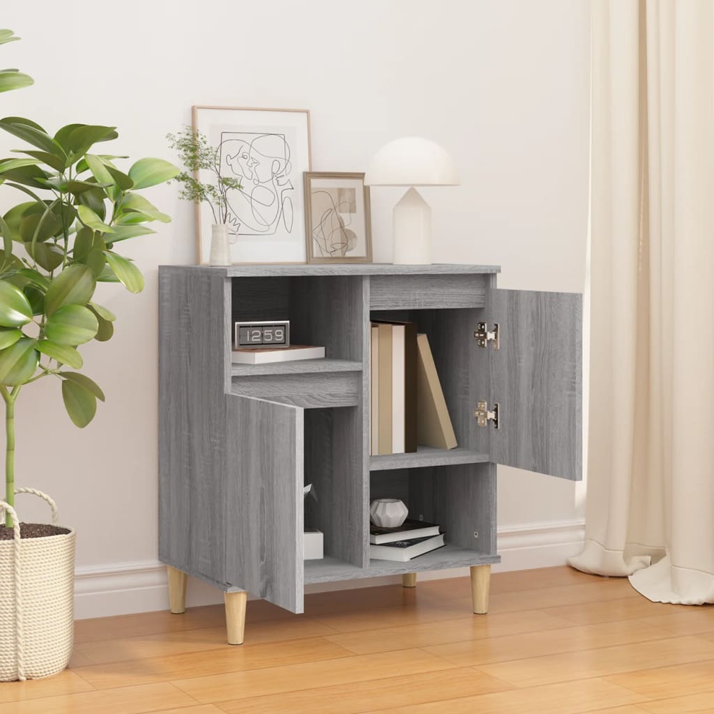 Komoda sivog hrasta sonome 60x35x70 cm od konstruiranog drva