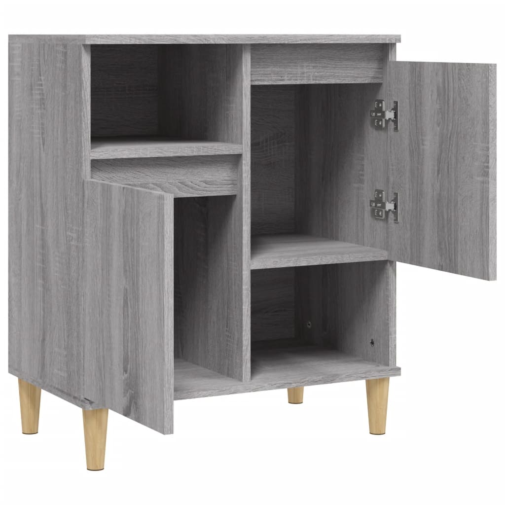 Komoda sivog hrasta sonome 60x35x70 cm od konstruiranog drva