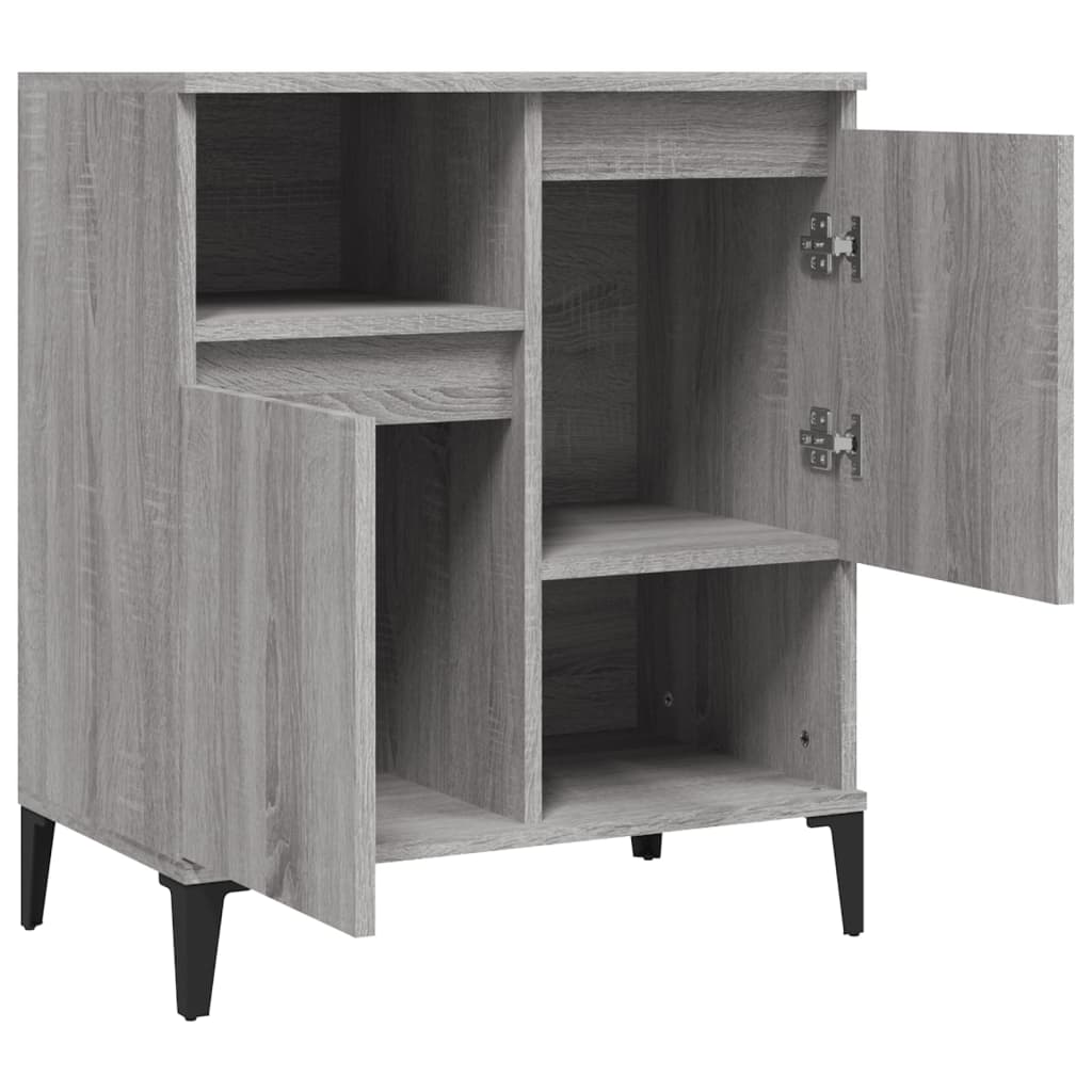 Komoda sivog hrasta sonome 60x35x70 cm od konstruiranog drva