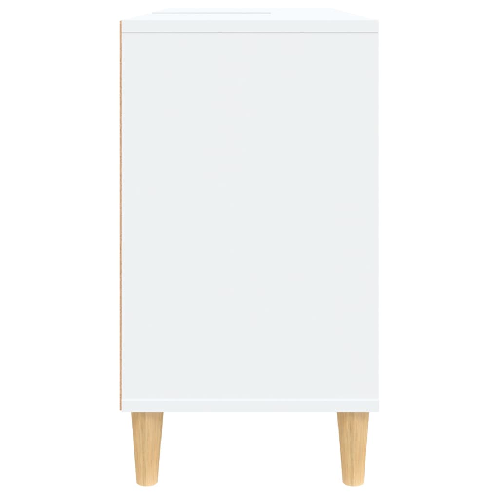 Ormarić za umivaonik bijeli 80 x 33 x 60 cm konstruirano drvo