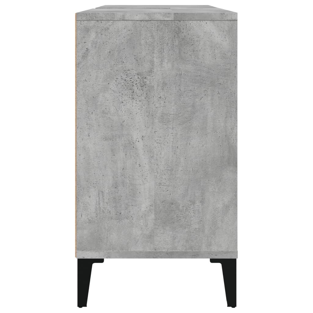 Ormarić za umivaonik siva boja betona 80 x 33 x 60 cm drveni