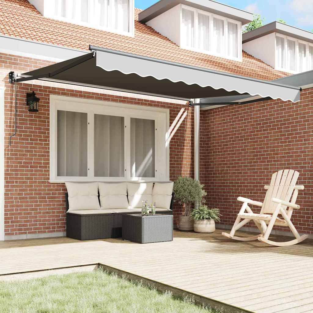 Sklopiva konstrukcija tende Antracit 350 x 250 cm Aluminij