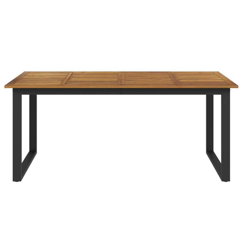 Vrtni stol s U-nogama 180 x 90 x 75 cm od masivnog drva bagrema