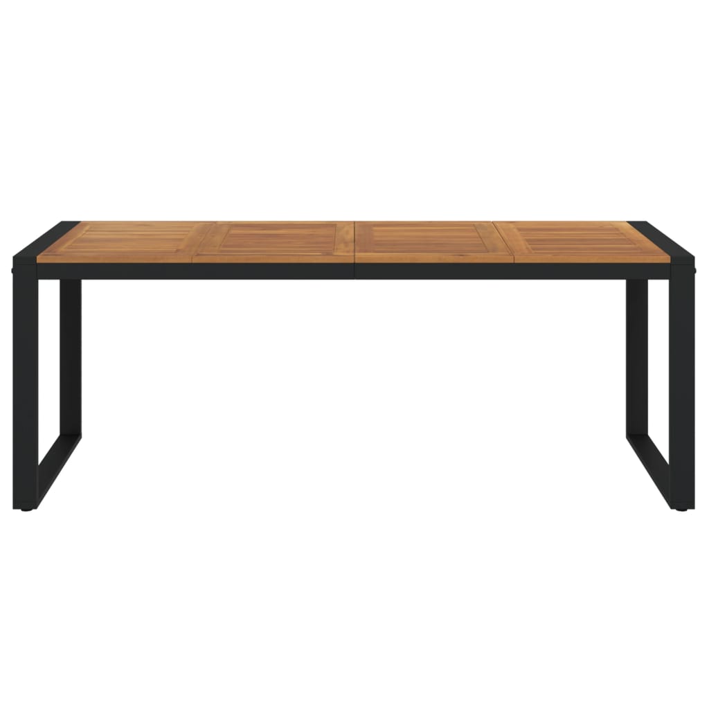 Vrtni stol s U-nogama 200 x 90 x 75 cm od masivnog drva bagrema