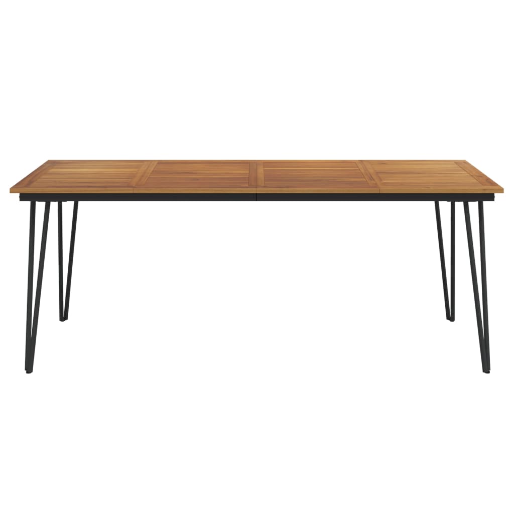 Vrtni stol s U-nogama 200x90x75 cm od masivnog drva bagrema