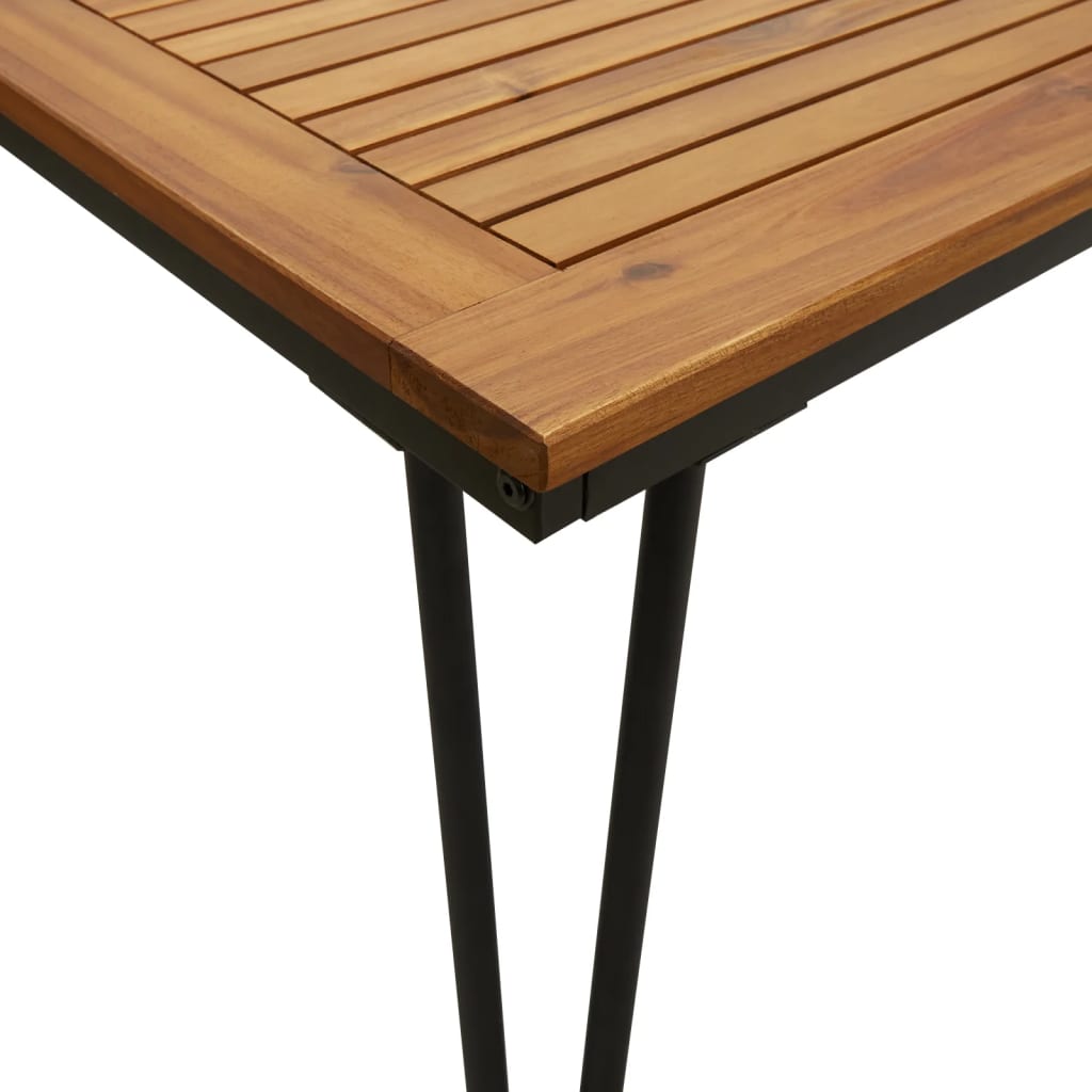 Vrtni stol s U-nogama 200x90x75 cm od masivnog drva bagrema