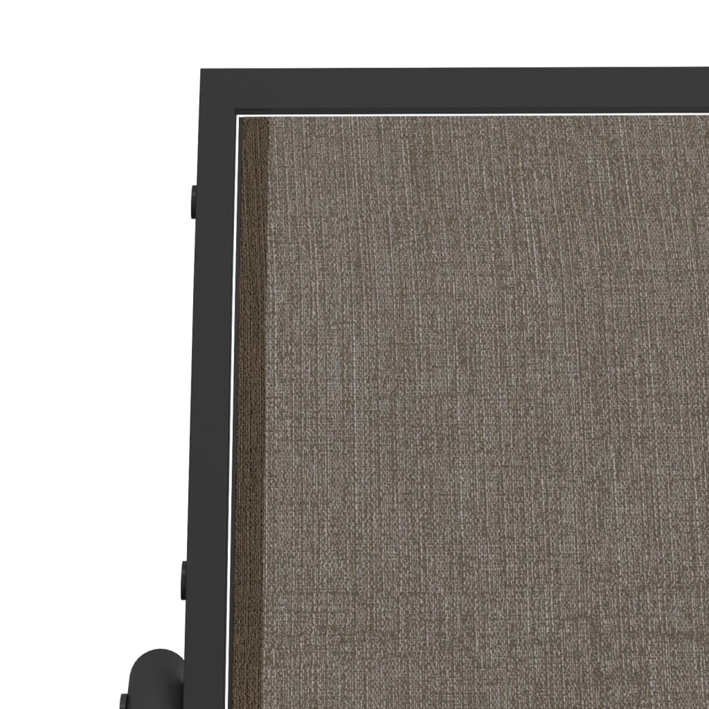 Vrtne stolice ljuljačke 2 kom smeđe 61x76x87 cm tekstil i čelik