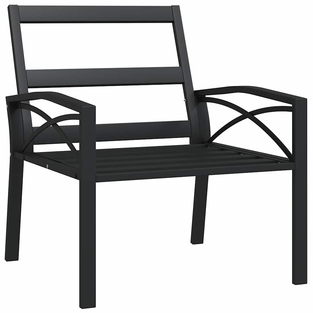 Vrtna stolica s jastucima boje pijeska 68 x 76 x 79 cm čelična