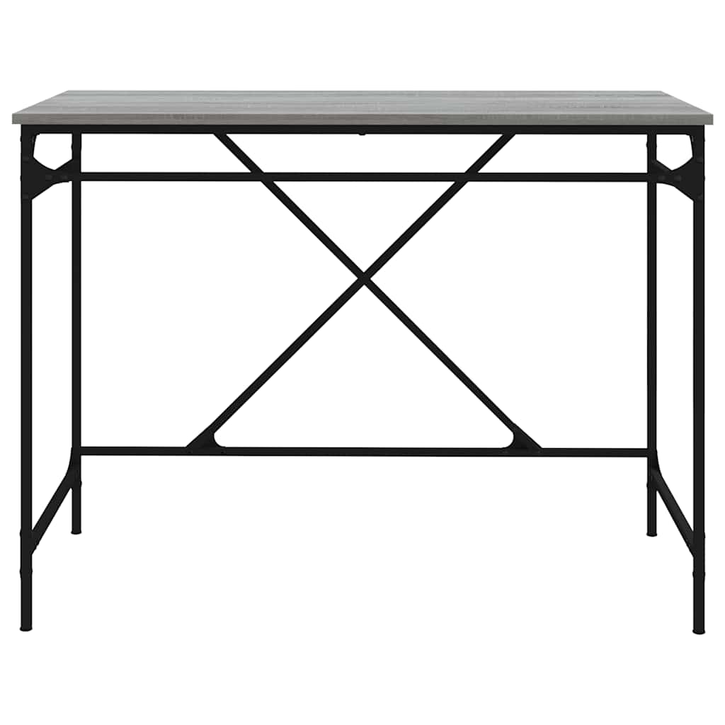 Radni stol boja hrasta 100x50x75 cm konstruirano drvo i željezo