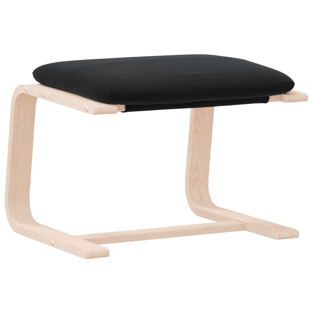 Tabure crni 51 x 41 x 40 cm od tkanine