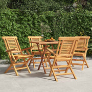 Sklopive vrtne stolice 4 kom 56x63x90 cm od masivne tikovine