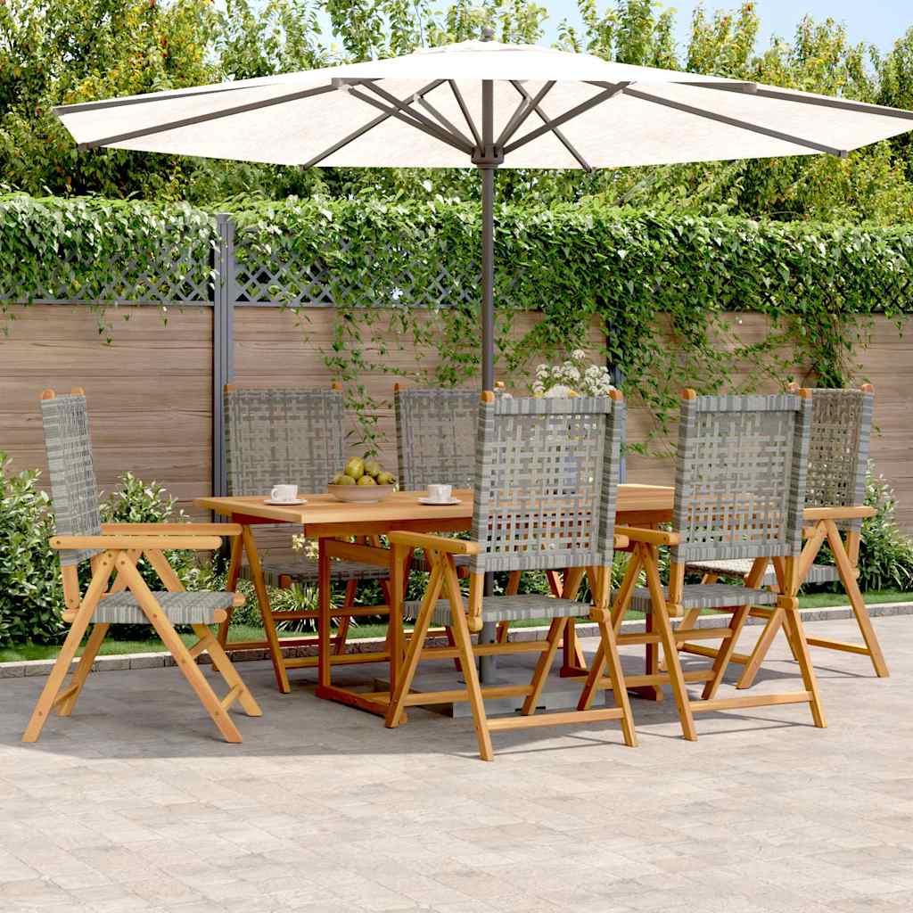 Sklopive vrtne stolice 6 kom 47x47x89 cm od masivne tikovine