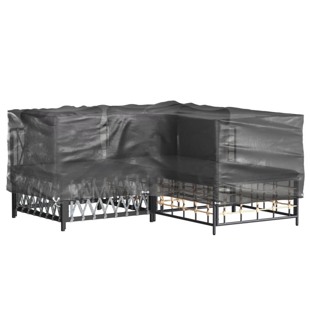 Navlake za kutnu vrtnu garnituru 2 kom s 12 ušica 185x185x70 cm