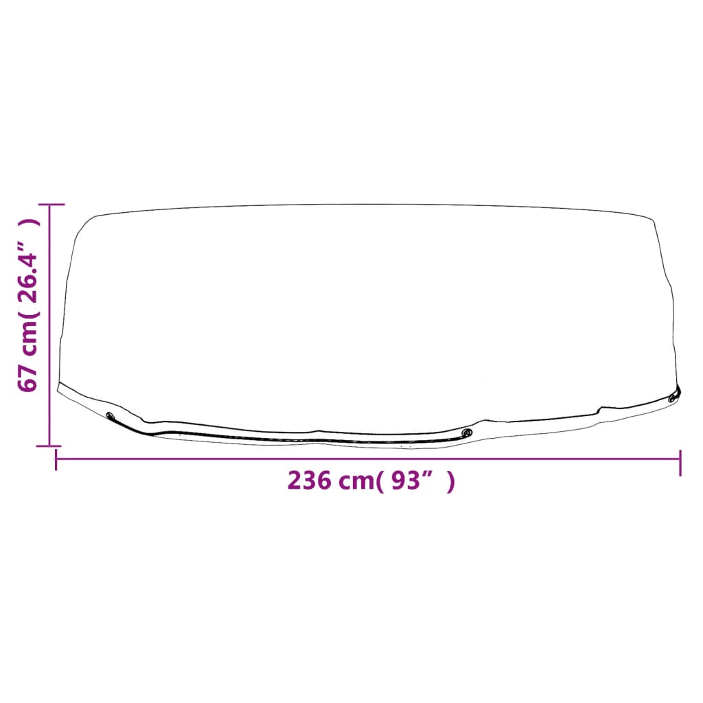 Navlake za okruglu ležaljku 2 kom 10 ušica Ø 236x67 cm