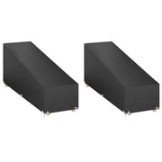 Navlake za ležaljku 2 kom s 12 ušica 205x75x40/70 cm polietilen