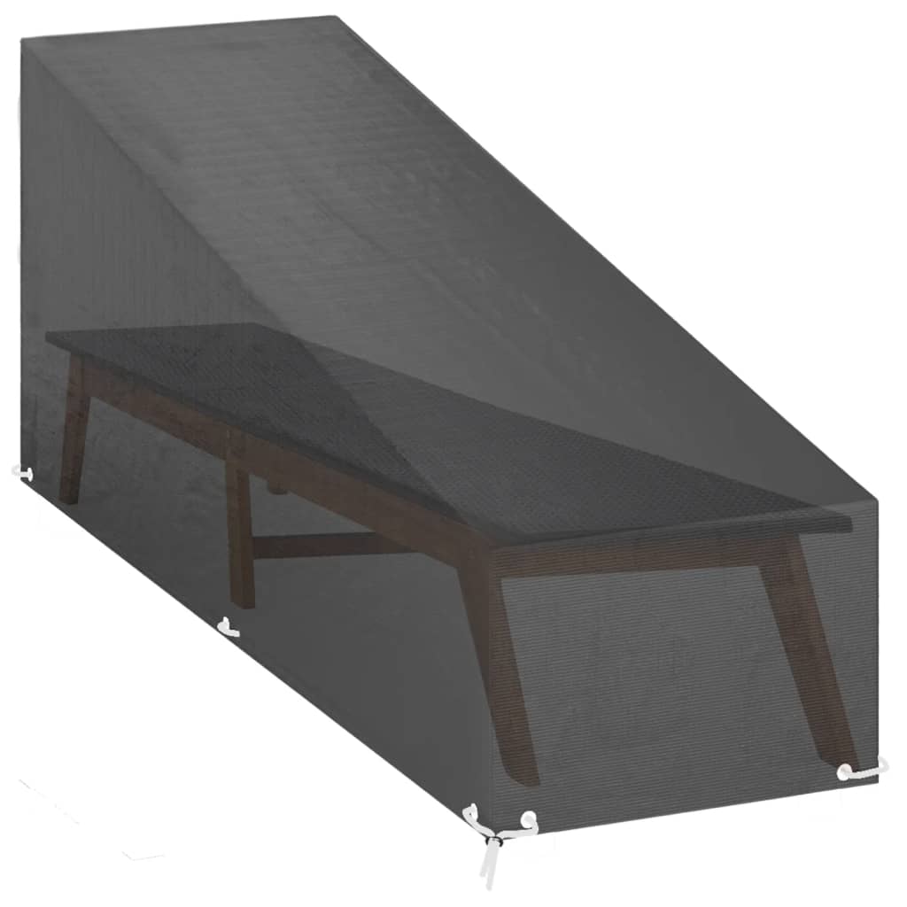 Navlake za ležaljku 2 kom s 12 ušica 205x75x40/70 cm polietilen