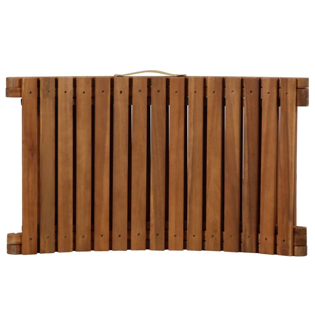Ležaljke za sunčanje s jastucima 2 kom krem bijele drvo bagrema