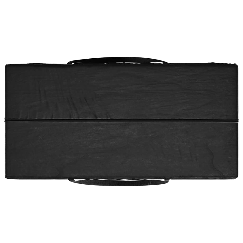 Vreća za pohranu vrtnih jastuka crna 150x75x75 cm polietilen
