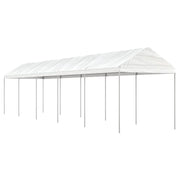 Sjenica s krovom bijela 11,15 x 2,28 x 2,69 m polietilen