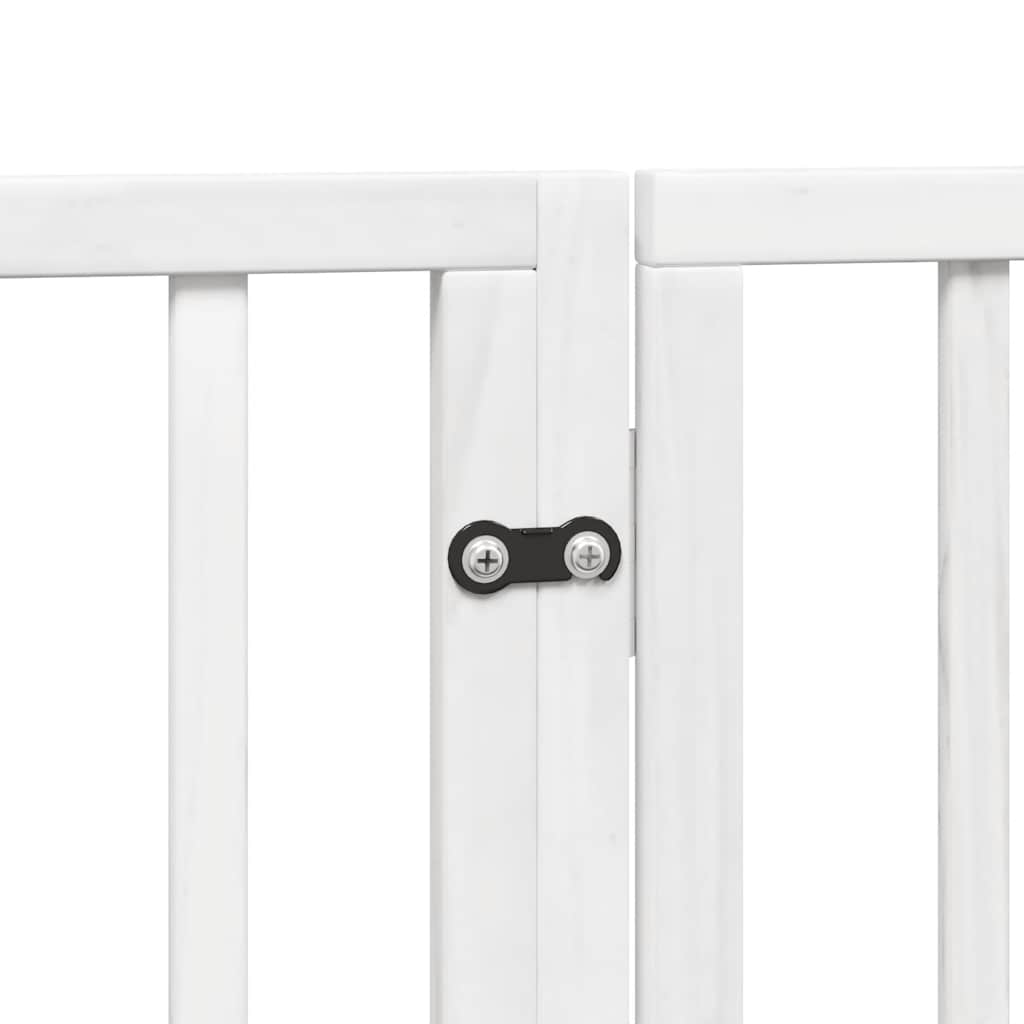 Vrata za pse s vratašcima 15 panela sklopiva 750 cm drvo topole