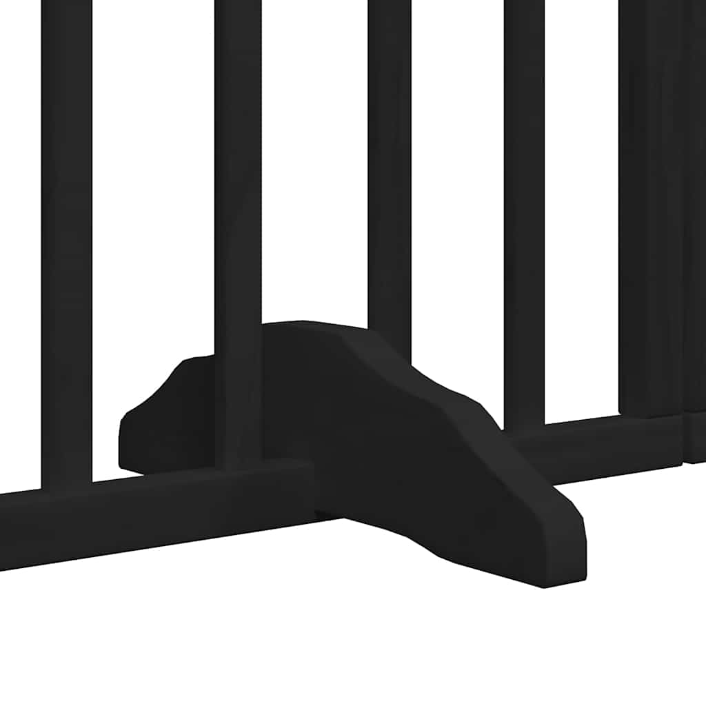 Vrata za pse s vratašcima 15 panela sklopiva 750 cm drvo topole